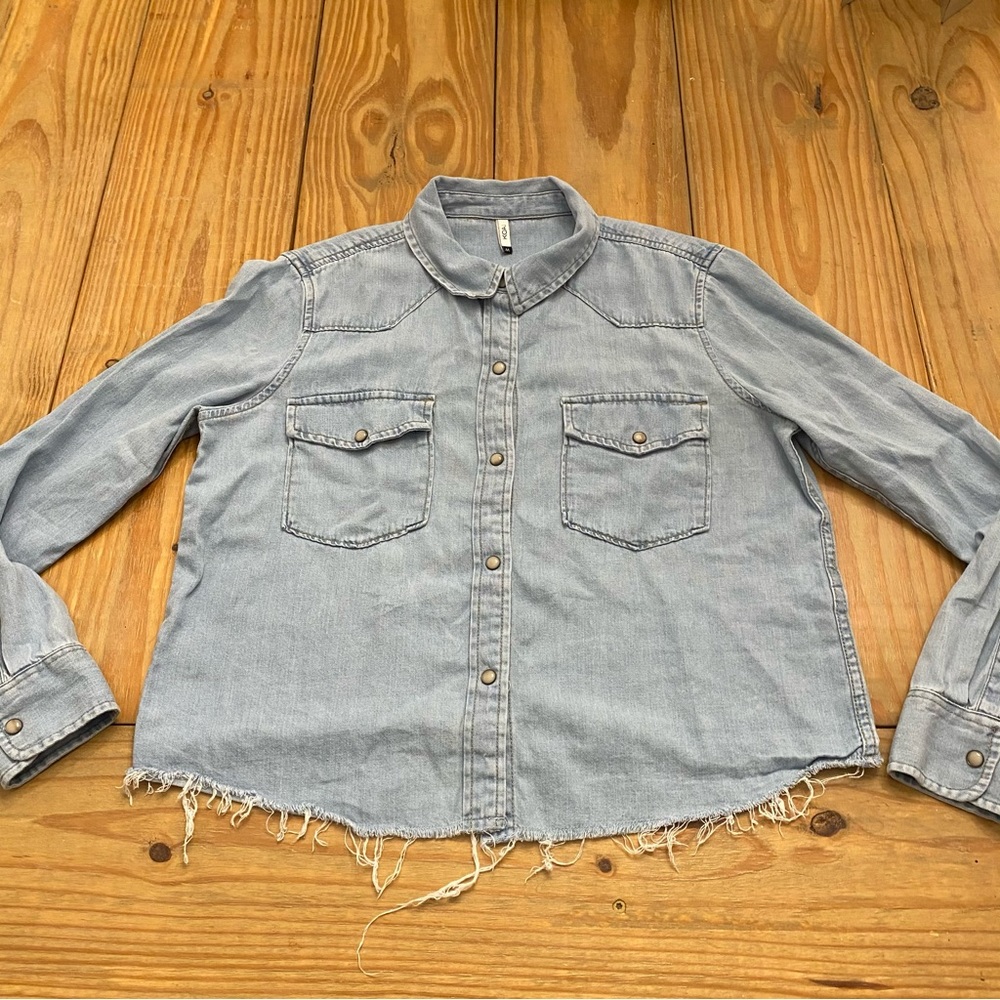 Koaj Long Sleeve Denim Snap up Shirt